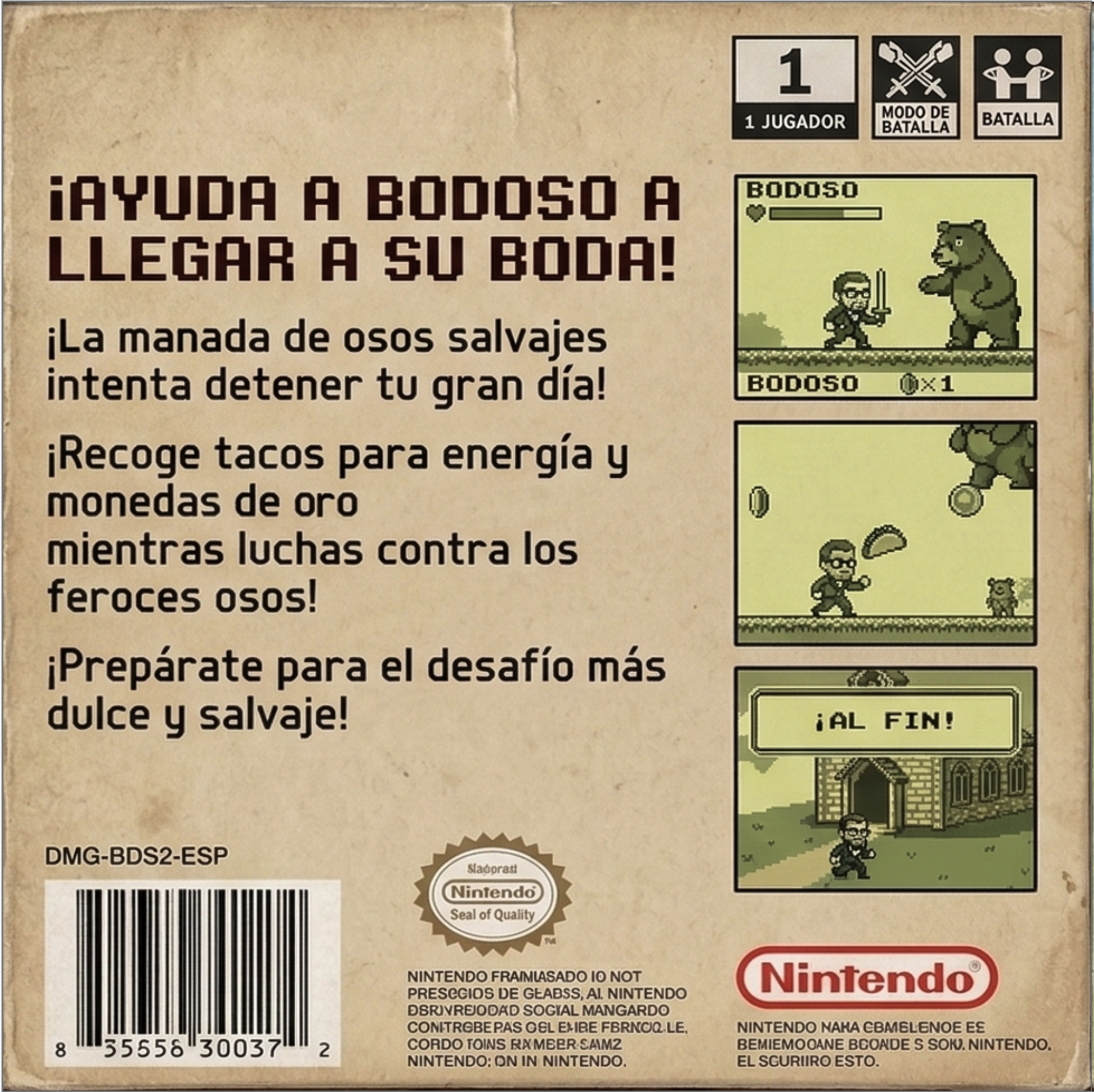 Contraportada del juego BODOSO 2